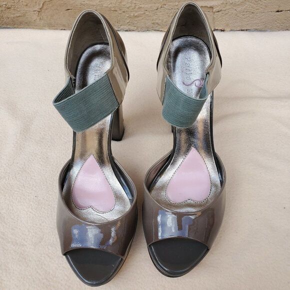 Paris Hilton ombre peep toe chunky heels - Picture 3 of 9